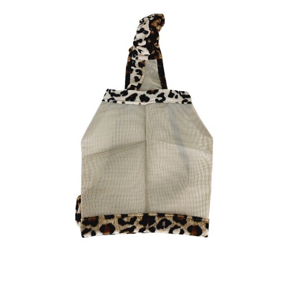 Vintage Hillbilly Horsewear Venus Fly Mask Cheetah Leopard Print Mesh Mask NEW - Picture 8 of 9